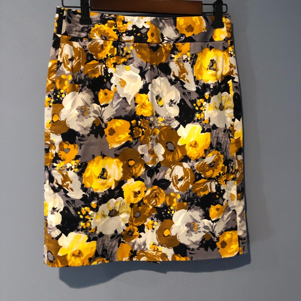 J. Crew floral skirt